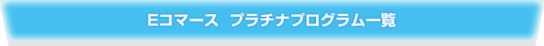 Eコマース プラチナプログラム一覧